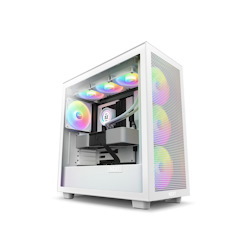 NZXT H Series H7 (2023) Flow RGB Edition Atx Mid Tower Chassis White Color-CM-H71FW-R1