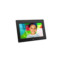 Aluratek Admsf310f Aluratek 10 Inch Digital Photo Frame With Motion Sensor And 4GB Built-In Memory - 10" LCD Digital Frame - Black - 1024 X 600 - Cable - 16:9 - Autostart Slideshow
