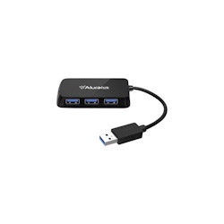 Aluratek Auh2304f 4-Port Usb 3.0 SuperSpeed Hub With Attached Cable