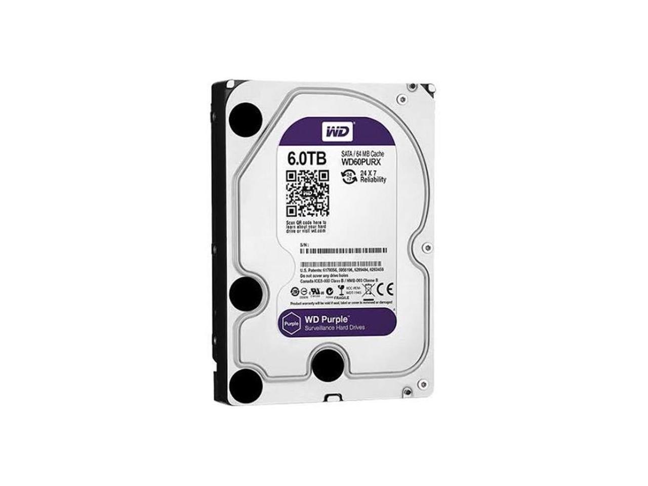 Imsourcing WD-IMSourcing DS Purple Wd60purx 6 TB 3.5" Internal Hard Drive - Sata