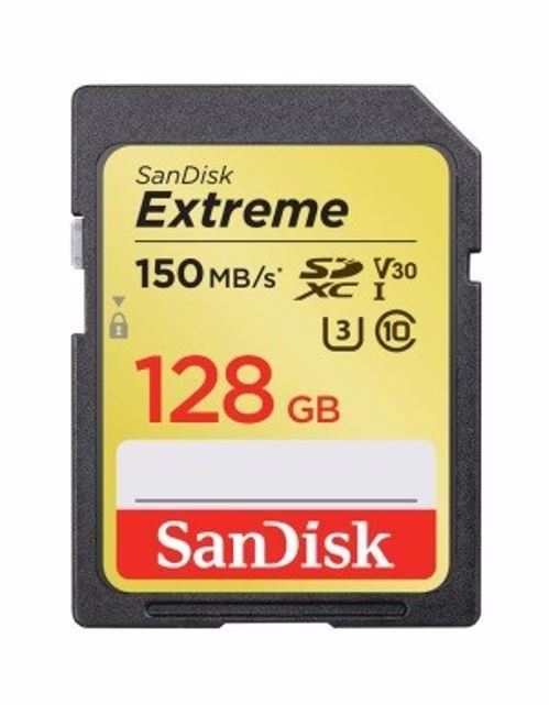 SanDisk Extreme 128 GB Class 10/UHS-I (U3) SDXC
