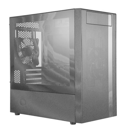 Cooler Master MasterBox MCB-NR400-KGNN-S00 Computer Case - Mini ITX, Micro ATX Motherboard Supported - Mini-tower - Steel, Plastic, Tempered Glass - Black