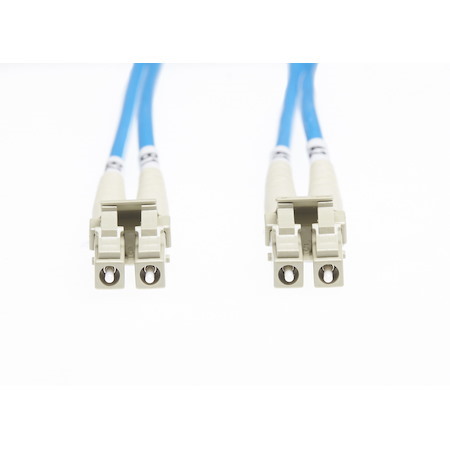 4Cabling 10M LC-LC Om4 Multimode Fibre Optic Cable: Blue