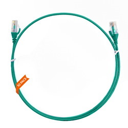 4Cabling 0.75M Cat 6 Ultra Thin LSZH Pack Of 50 Ethernet Network Cable. Green
