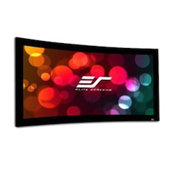 Elite Screens 125 Curved Fixed Frame 2.351 4K Acoustically Transparent Material - Lunette235
