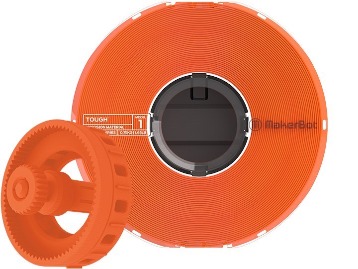 Makerbot Safety Orange Tough Filament Large