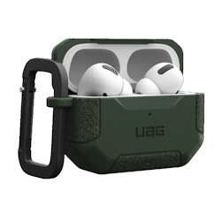 Uag Scout Apple Airpods Pro (2ND Gen) Case - Black (104123114040),Drop+ Military Standard,Detachable Carabiner,Tactical Grip, Featherlight