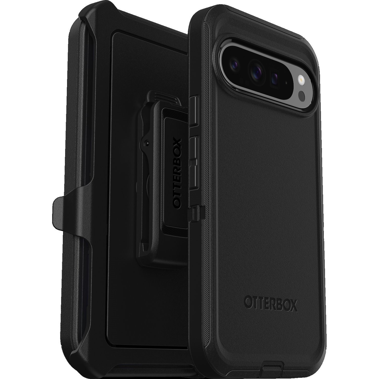 OtterBox Defender Rugged Carrying Case (Holster) Google Pixel 9 Pro XL Smartphone - Black