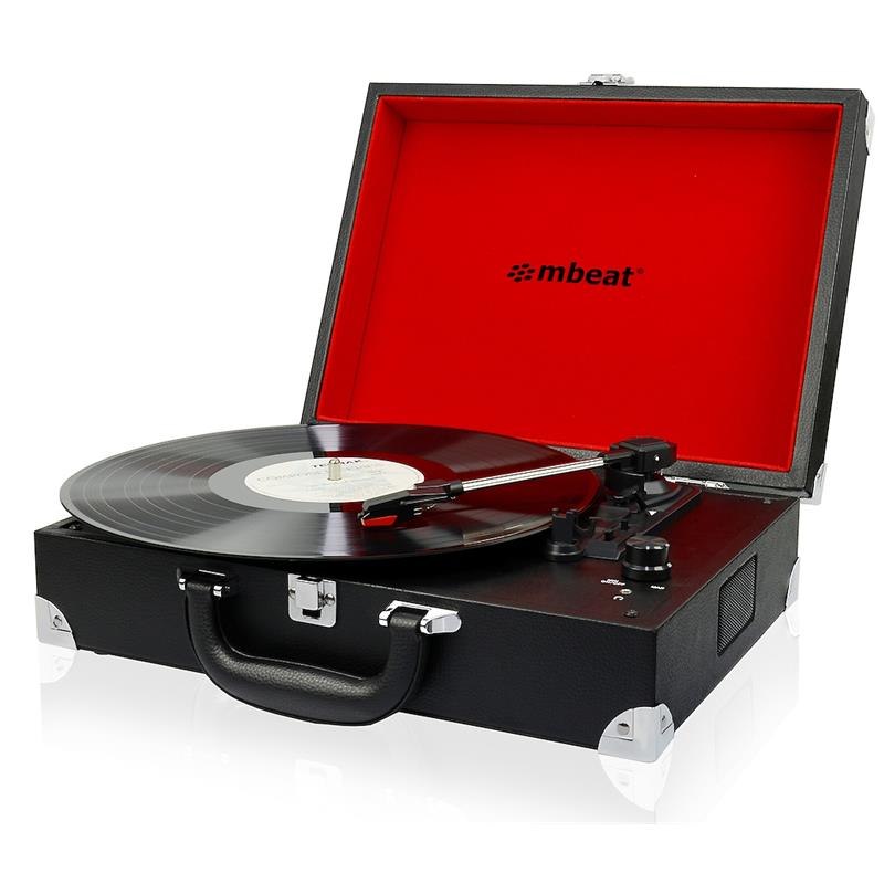 Mbeat Retro Briefcase-Styled Usb Turntable Recorder