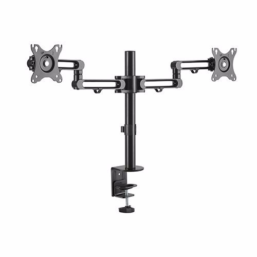 Brateck Dual Monitor Premium Aluminum Articulating Monitor Arm Fit Most 17'-32' Monitors Up To 8KG Per Screen