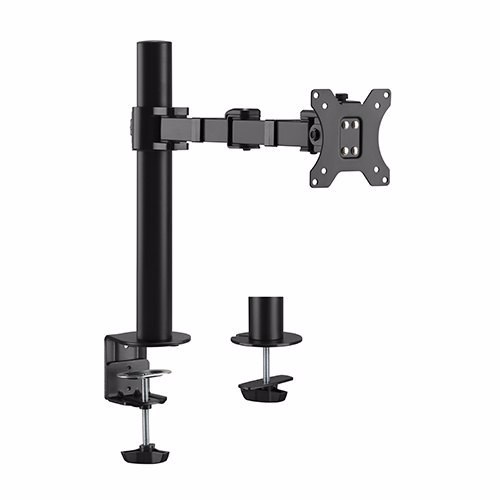 Brateck Single Monitor Affordable Steel Articulating Monitor Arm Fit Most 17'-32' Monitor Up To 9KG Per Screen