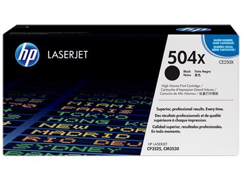 HP 504X Original Laser Toner Cartridge - Black - 1 Each