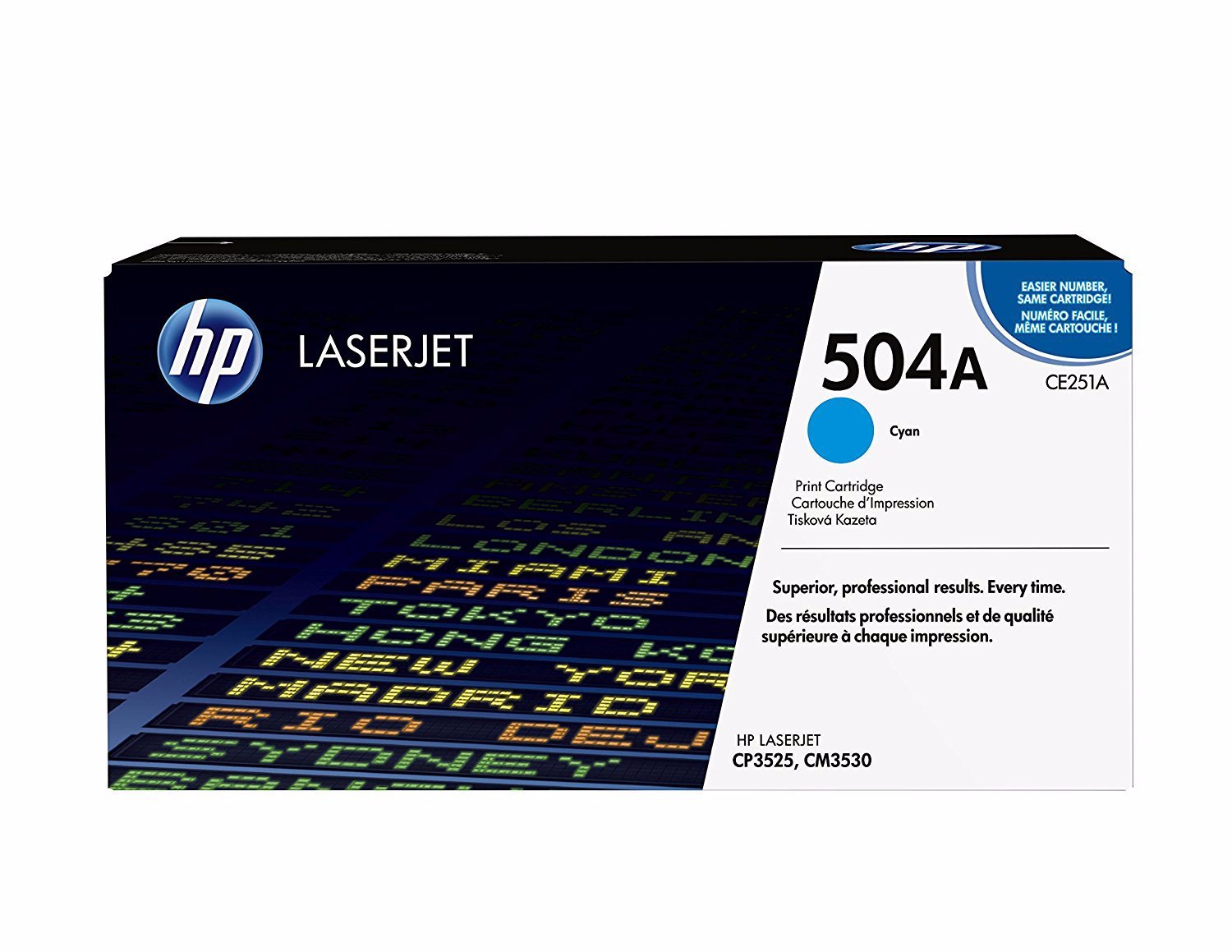 HP 504A Original Standard Yield Laser Toner Cartridge - Cyan - 1 Pack