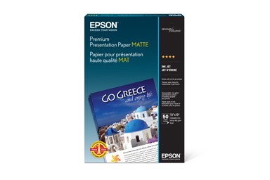 Epson C13S041261 Inkjet Matte Paper - White