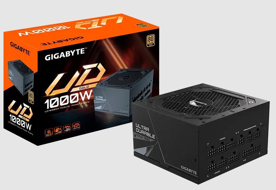 Gigabyte Ud1000gm Aorus Power Supply, 1000W, 80 Plus Gold, Modular, 10YR WTY