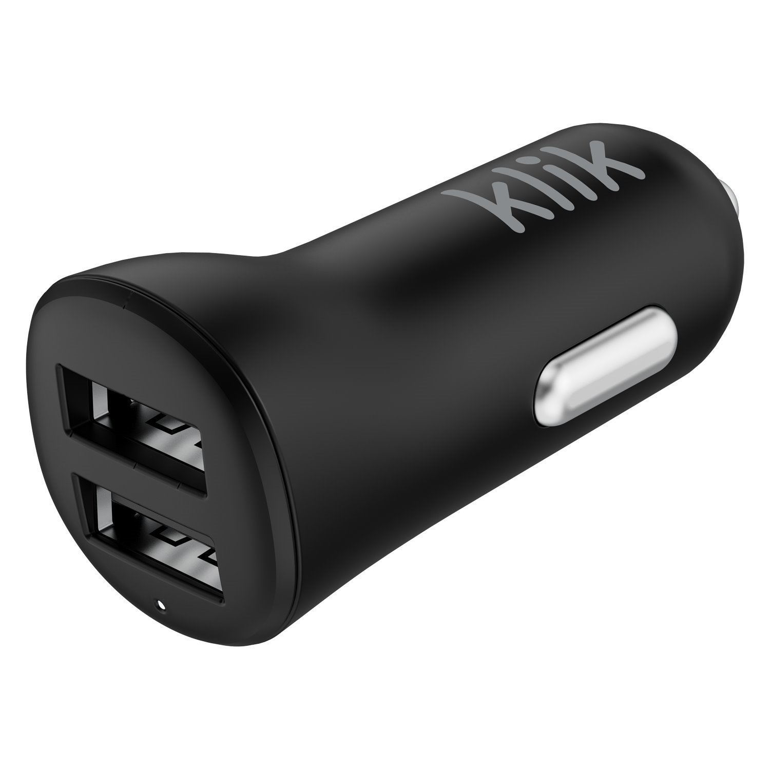 Klik Dual Port Usb Car Charger 17W - Black