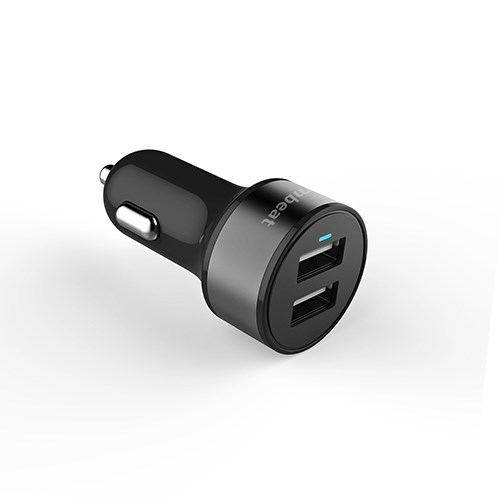 Mbeat Power Dot Dual Port 3.4A Usb Car Charger - Dual Port 3.4A/17W Usb Smart Charge/Fast Charging Speeds