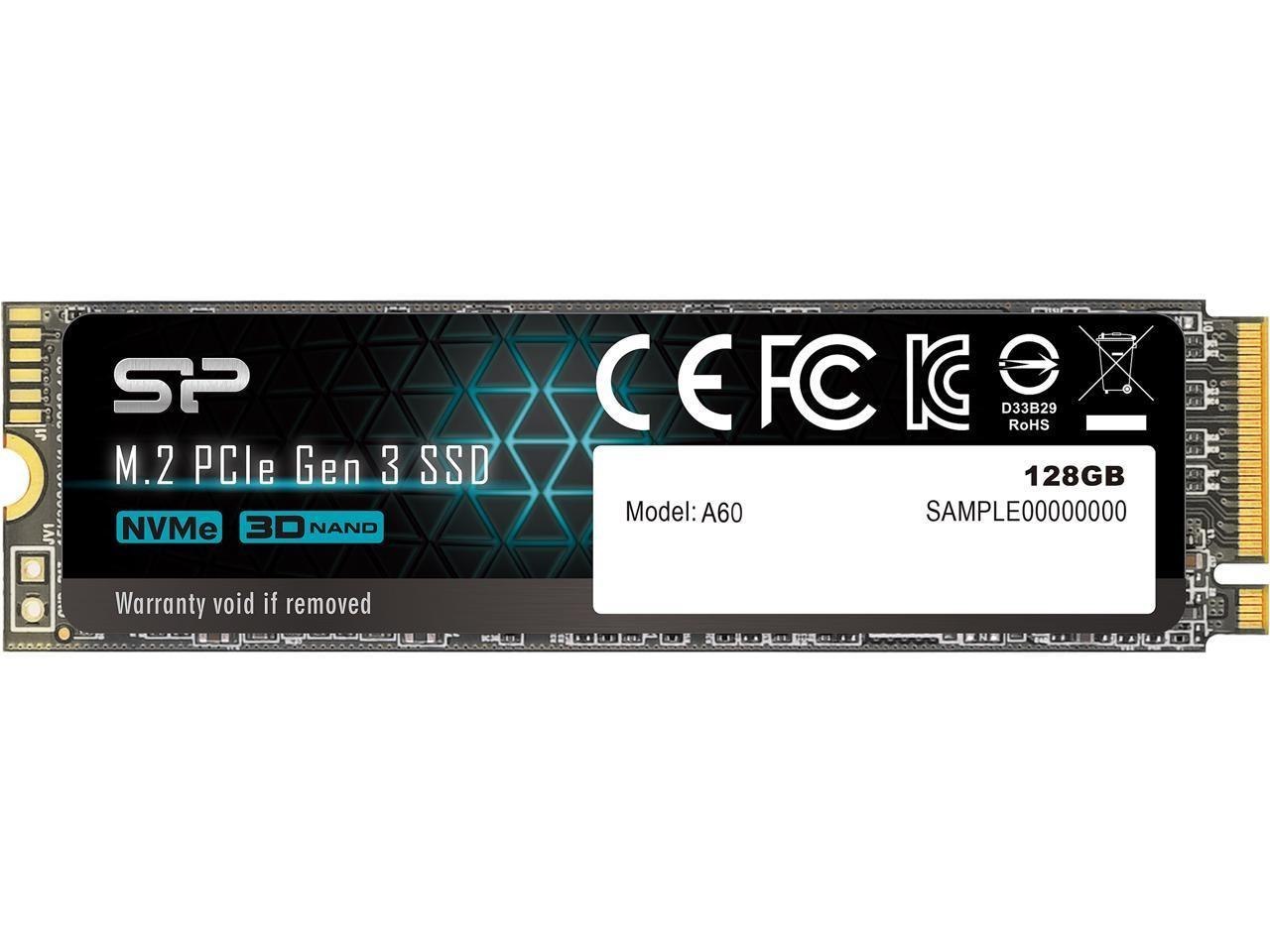 Silicon Power 128GB A60 Nvme M.2 Pcie Gen3x4 2280