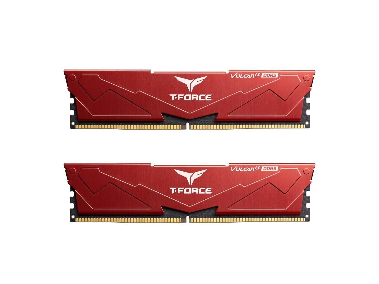 Teamgroup T-Force Vulcan Alpha 32GB (2X16GB) PC Ram DDR5 6000 (PC5 48000) Deskto