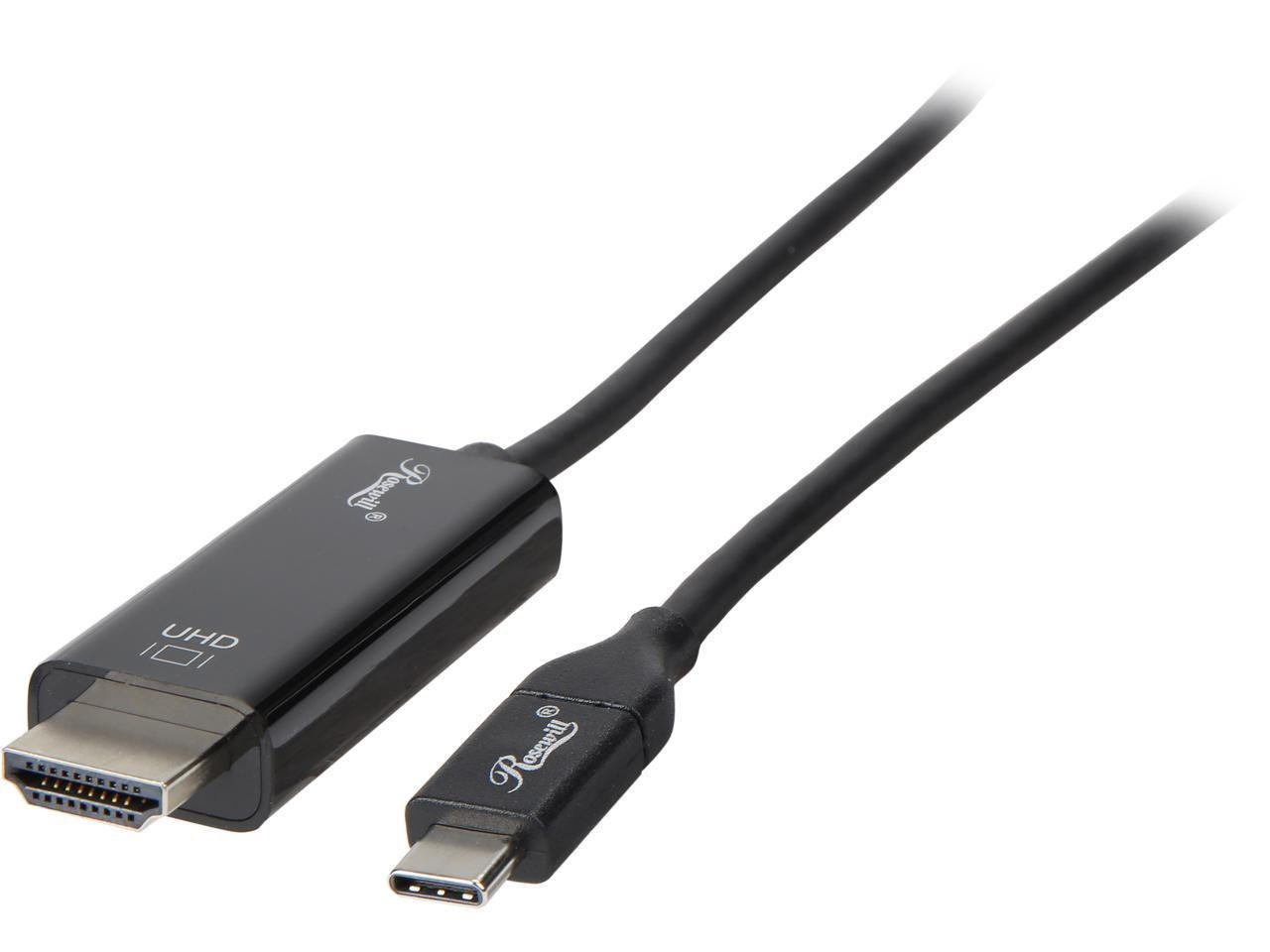 Rosewill Rc-Uc-Hc Usb C To Hdmi Cable(4K@60Hz)