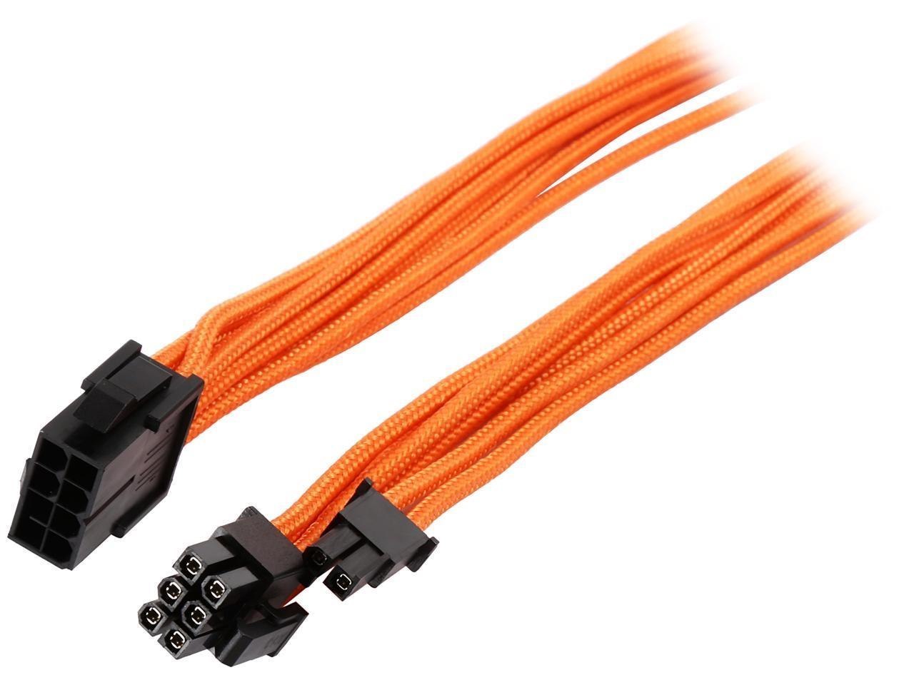 Phanteks Ph-Cb8v_Or 1.64 FT. (0.50M) 8 To 8 (6+2) Pin Vga Extension Cable 500MM Length