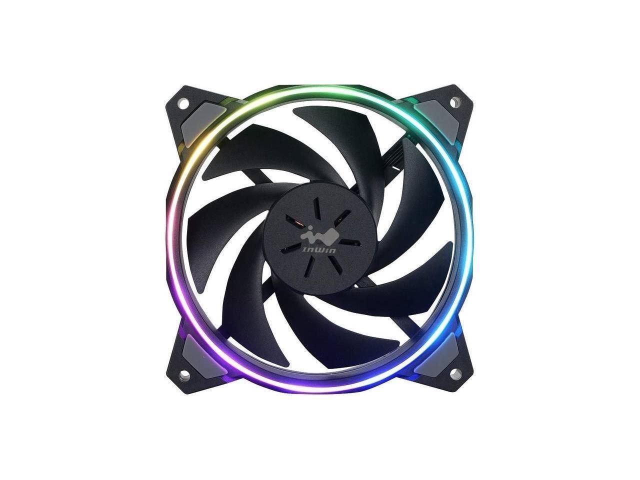 InWin Sirisu Loop Single Pack Sirius Loop Addressable RGB Single Fan 120MM High Performance Cooling Computer Case Fan