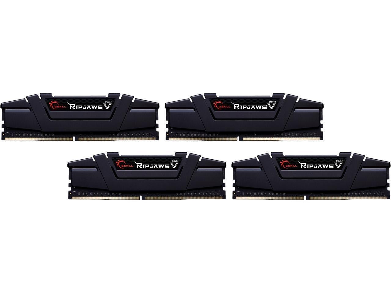 G.Skill Ripjaws V Series 32GB (4 X 8GB) DDR4 3600 (PC4 28800) Desktop Memory Model F4-3600C16Q-32GVKC