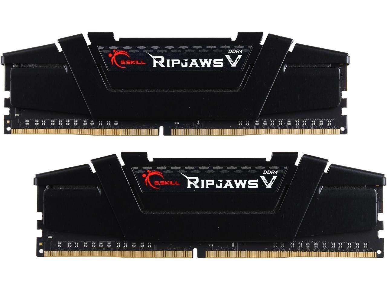 G.Skill Ripjaws V Series 16GB (2 X 8GB) DDR4 3200 (PC4 25600) Desktop Memory Model F4-3200C15D-16GVK