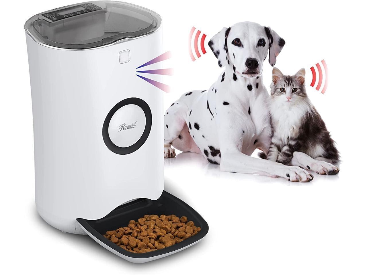 Rosewill Automatic Pet Feeder Food Dispenser For Cat Or Dog