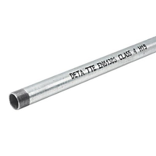 Round Steel Conduit Tube - inc Fixings