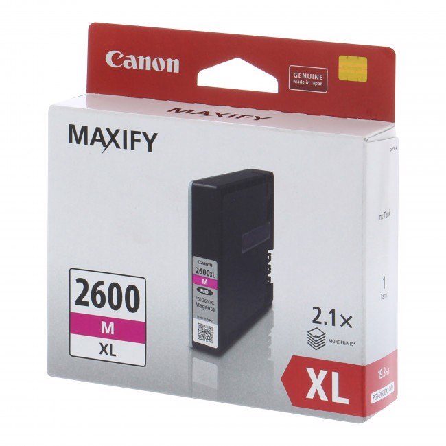 Canon PGI2600XLM Original High Yield Inkjet Ink Cartridge - Magenta Pack