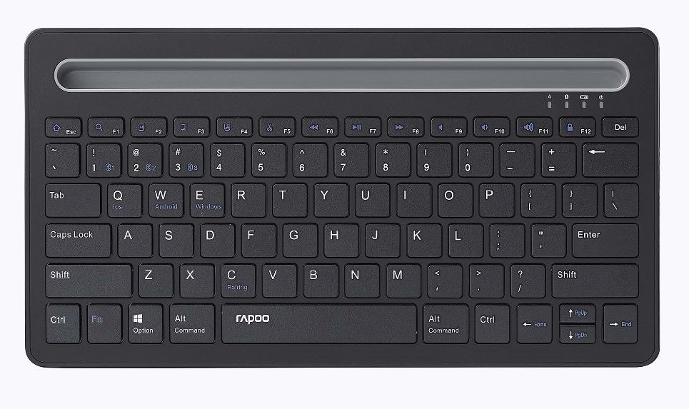 Rapoo XK100 Bluetooth Wireless Keyboard - Switch Between Multiple Devices, Computer, Tablet And SmartPhone (Buy 10 Get 1 Free)