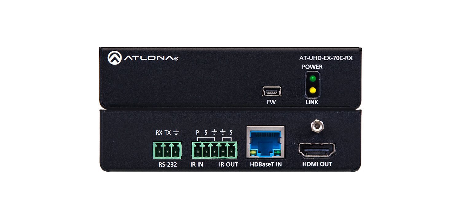 4K/UHD HDMI Over HDBaseT Receiver with Control and PoE