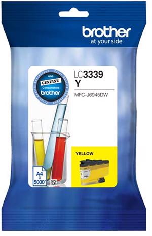 Brother LC3339XLY Original High Yield Inkjet Ink Cartridge - Yellow Pack