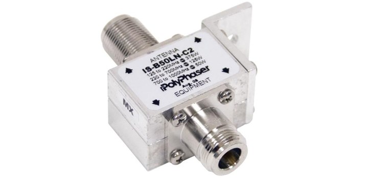 PolyPhaser Is-B50ln-C2 125-1000MHz DC Blocking N Female