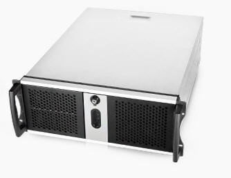 Chenbro RM42300 Black 4U Rackmount Case, No Psu, 2X Usb 2.0, External 3X 5.25',Internal 4X 3.5', 1X Slim Odd Slot, 1X 120MM Fan