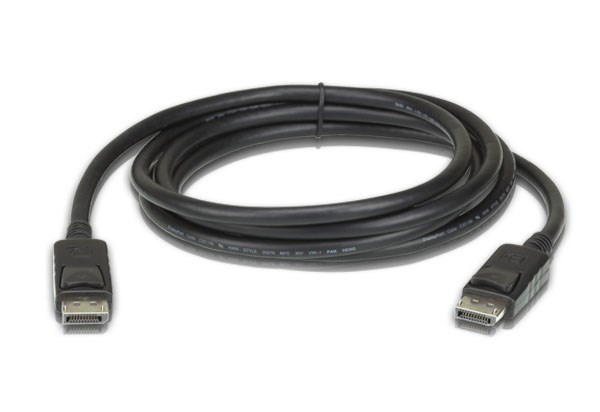 Aten 3M DisplayPort Cable, Supports Up To 8K (7680 X 4320 @ 60Hz), DP 1.4, High Bit Rate 3 (HBR3) Bandwidth Of 32.4 GBPS