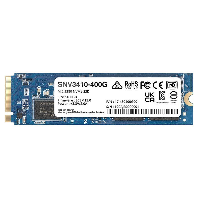 Synology SNV3410-400G M.2 NVMe SSD SNV3000 Series