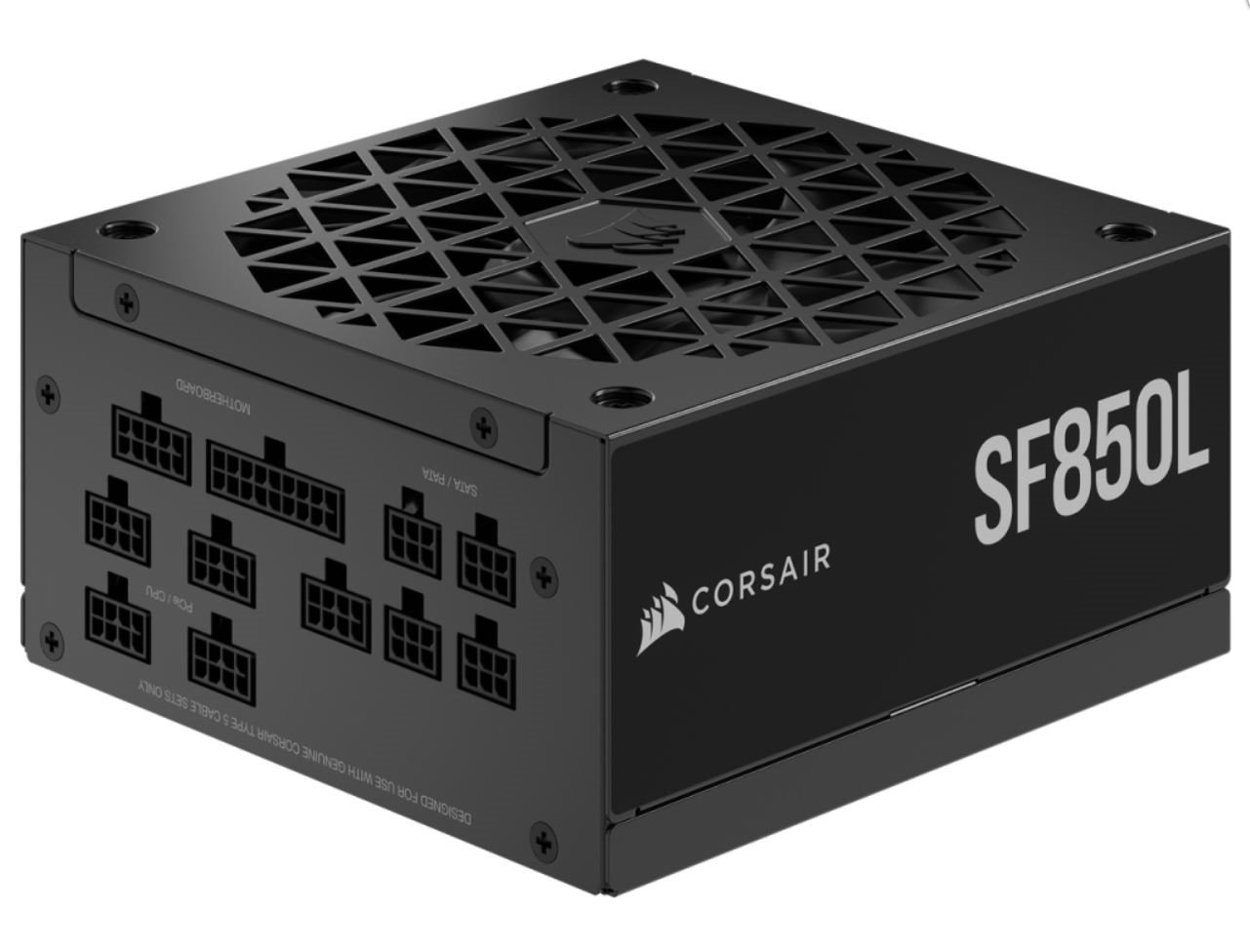 Corsair SF-L Series 80+ Gold SF850L Fully Modular Low-Noise SFX Power Supply. Ultra Compact Space Saving, High Performance Psu