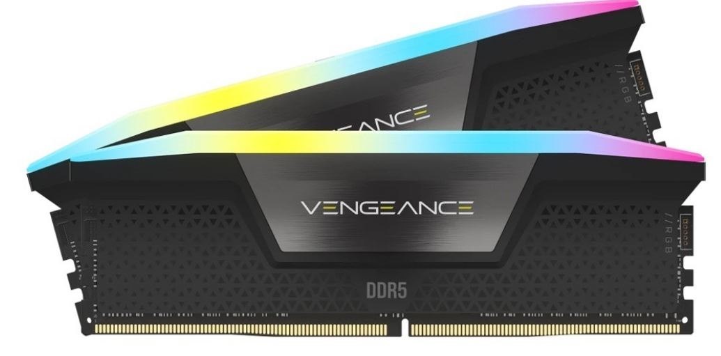 Corsair Vengeance RGB 32GB (2x16GB) DDR5 Udimm 6000MHz C36 1.4V Desktop Gaming Memory Black Mac