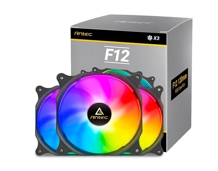 Antec F12 Racing Argb 3 Pack W/ Argb And PWM Controller. Full Spectrum Argb Lighting And Efficient Cooling. Visual Appealing 120MM X 3 Case Fan.