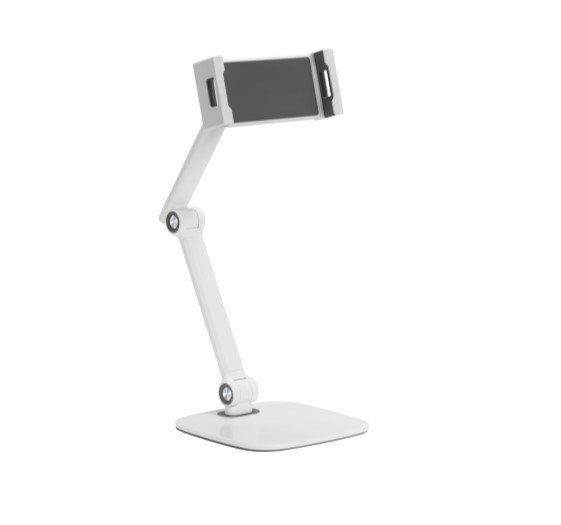 Brateck Pad39-02 Simplicity Universal Phone/Tablet Tabletop Stand Compatible With Most 4.7'~12.9' Phones, Tablets, And More Devices (White)