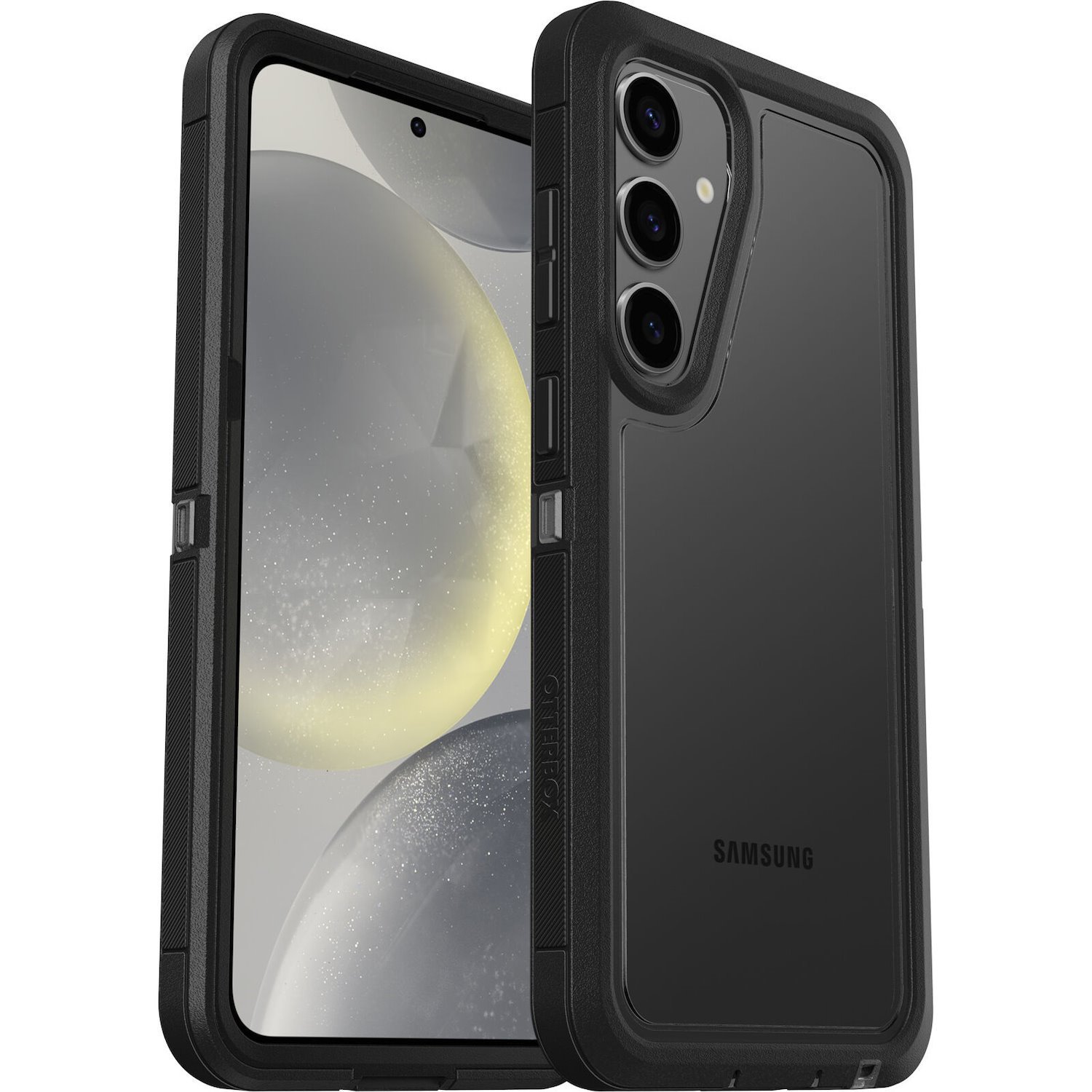 OtterBox Defender XT Clear Samsung Galaxy S24+ 5G (6.7') Case Clear/Black - (77-94721),Drop+ 5X Military Standard, Port Cover Block Dust And Dirt