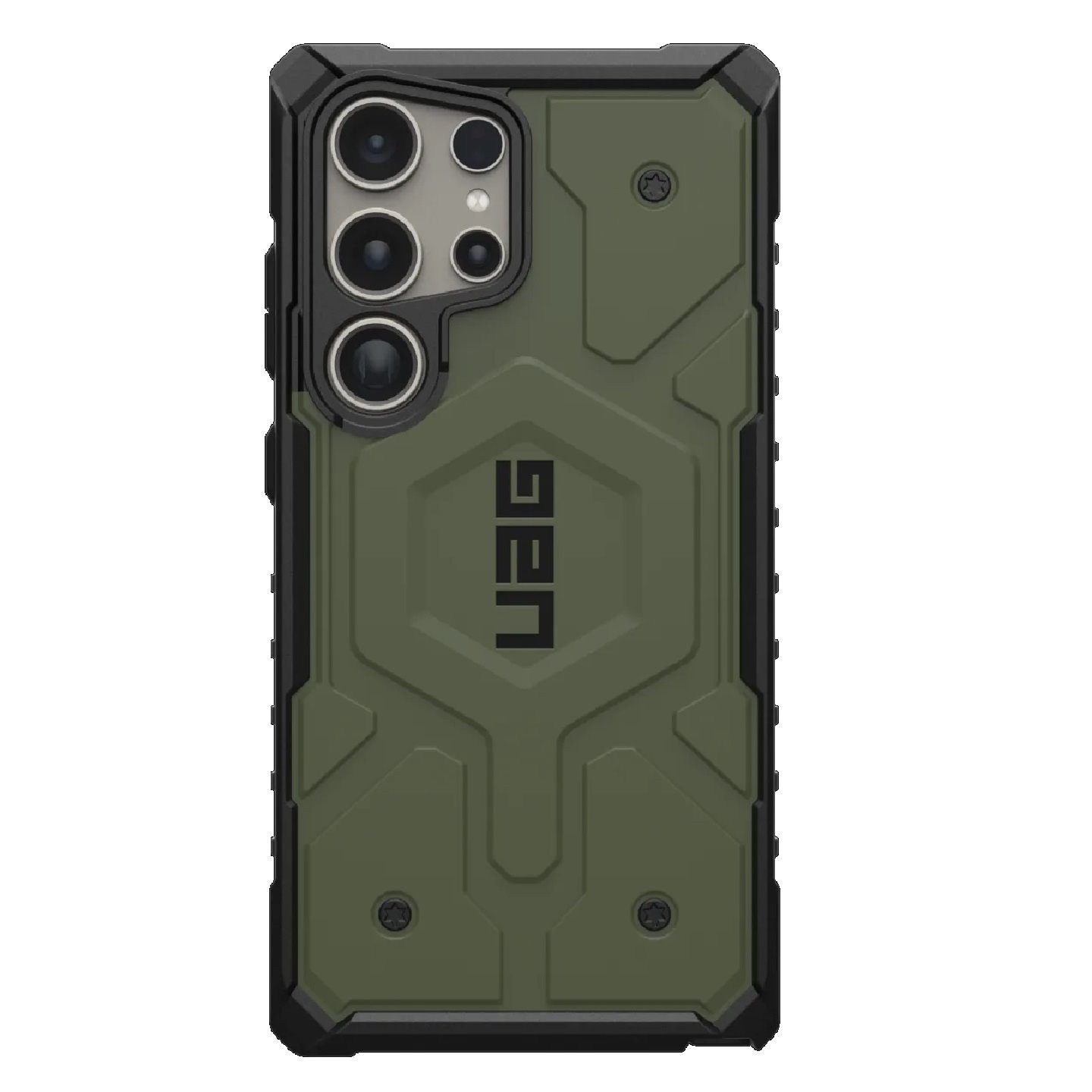 Uag Pathfinder Pro Magnetic Samsung Galaxy S24 Ultra 5G (6.8') Case - Olive Drab (214424117272), 18FT. Drop Protection (5.4M), Raised Screen Surround