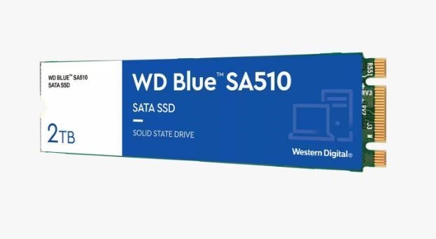 Western Digital WDS200T3B0B WD Blue Sa510 Sata SSD 2TB M.2 2280 5-Year Limited Warranty