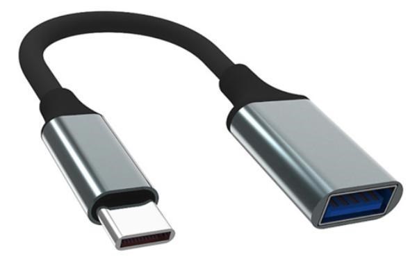 Shintaro Usb-C To Usb-A (Female) 15CM Otg Aluminum Connector, Usb3.0