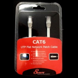 8Ware 8WR Cab Rj45-M-M-Flat 1M-White