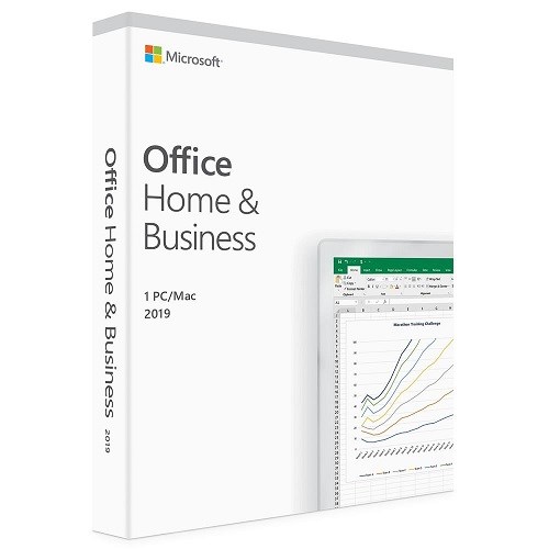 Microsoft Office 2019 Home & Business for Windows 10, Mac OS - License - 1 Device