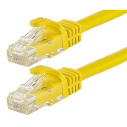 Cabac 0.5M Cat6RJ45 Yellow Yellow Patch Lead RJ45