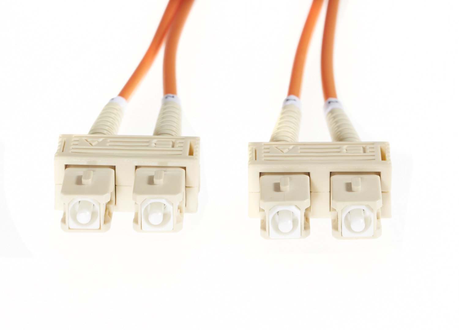 4Cabling 0.5M SC-SC Om1 Multimode Fibre Optic Cable: Orange